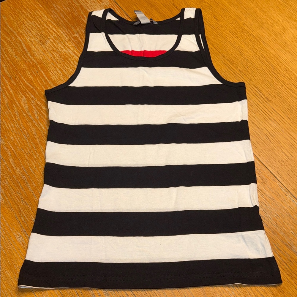 H&M Black and White Striped Tank Top